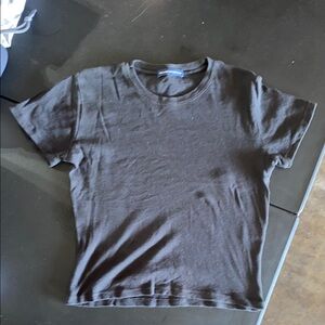 Brandy Melville Dark Brown Short Sleeve Tee